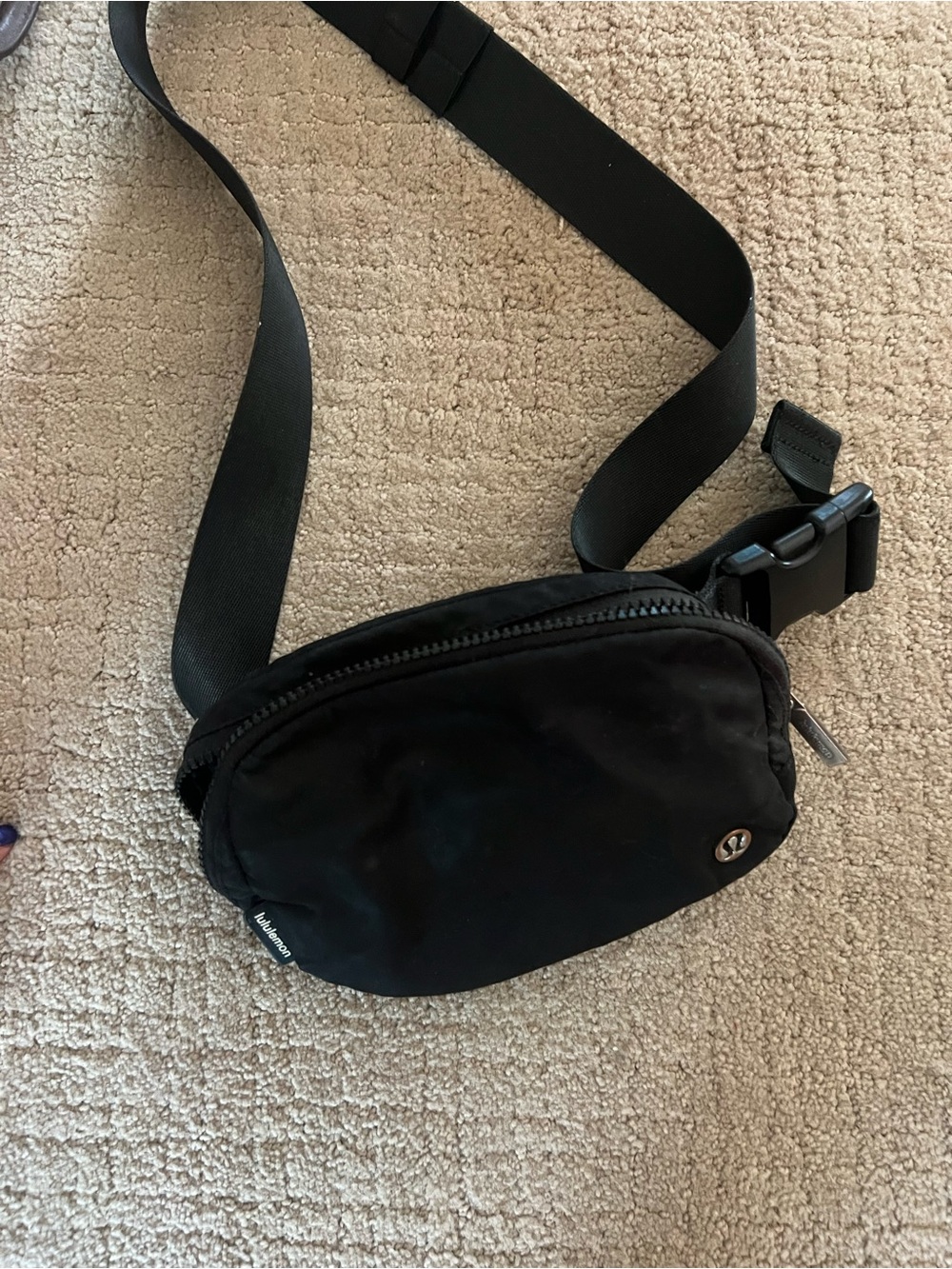 lululemon athletica Black Crossbody Belt Bag